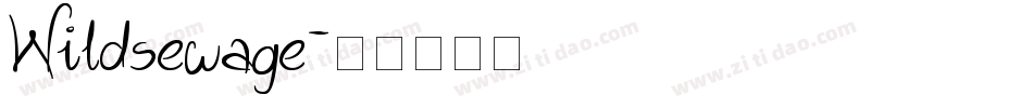 Wildsewage字体转换
