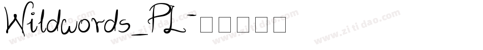 Wildwords_PL字体转换