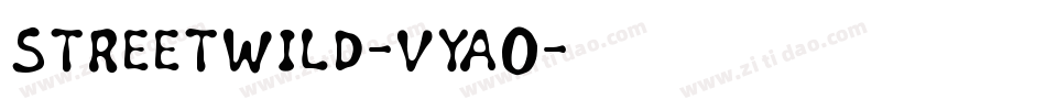 StreetWild-Vya0字体转换