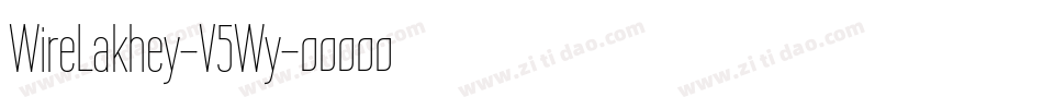 WireLakhey-V5Wy字体转换