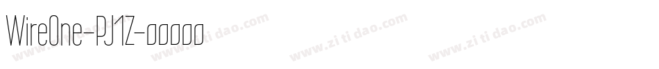 WireOne-PJ1Z字体转换