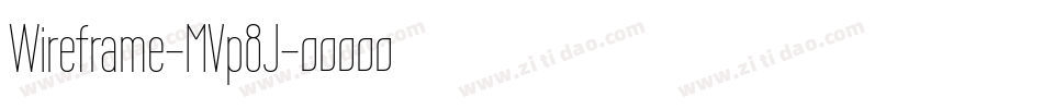 Wireframe-MVp8J字体转换