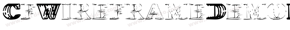 CfWireframeDemoRegular-rYl9字体转换