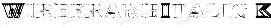 WireframeItalic-K70Ry字体转换