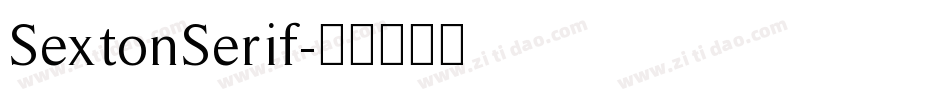 SextonSerif字体转换
