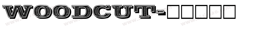 WOODCUT字体转换