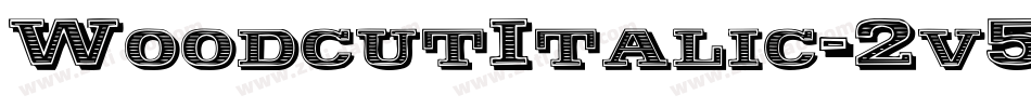 WoodcutItalic-2v5X字体转换