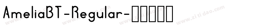 AmeliaBT-Regular字体转换