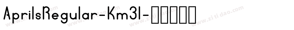 AprilsRegular-Km3l字体转换