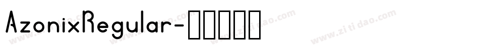 AzonixRegular字体转换