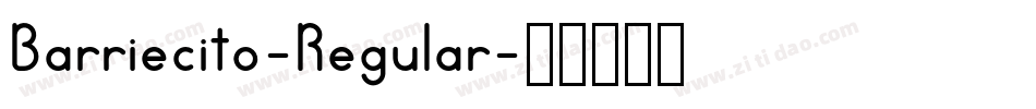 Barriecito-Regular字体转换