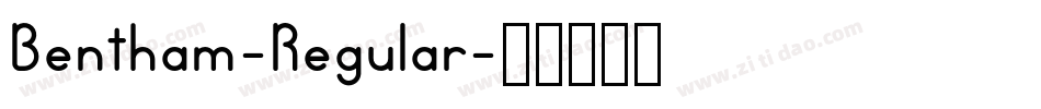Bentham-Regular字体转换