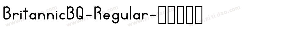 BritannicBQ-Regular字体转换