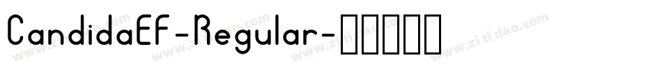 CandidaEF-Regular字体转换