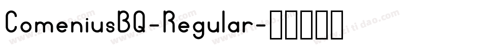 ComeniusBQ-Regular字体转换