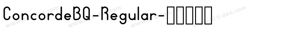 ConcordeBQ-Regular字体转换
