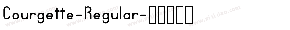 Courgette-Regular字体转换