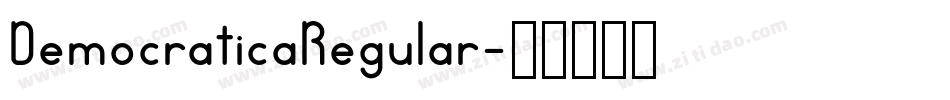 DemocraticaRegular字体转换