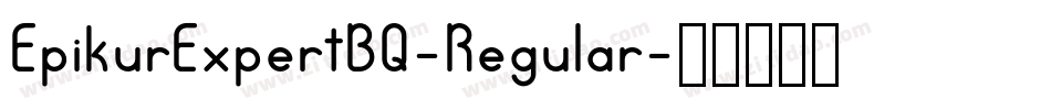 EpikurExpertBQ-Regular字体转换