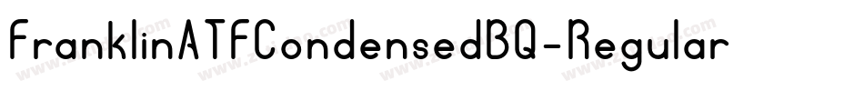 FranklinATFCondensedBQ-Regular字体转换