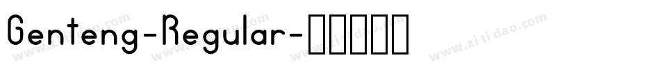 Genteng-Regular字体转换