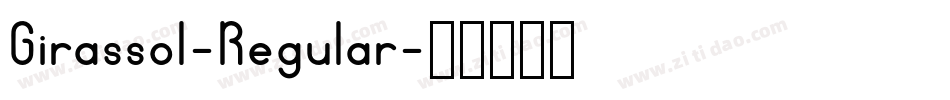 Girassol-Regular字体转换