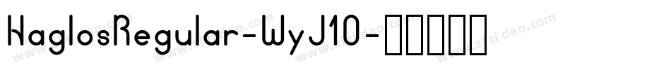 HaglosRegular-WyJ1O字体转换