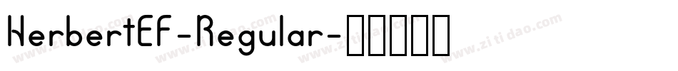 HerbertEF-Regular字体转换