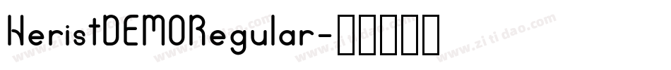 HeristDEMORegular字体转换