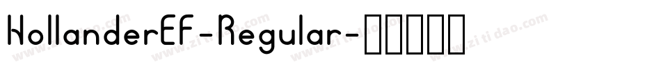HollanderEF-Regular字体转换