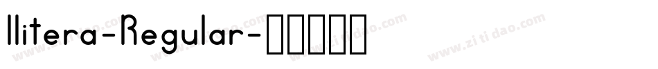Ilitera-Regular字体转换