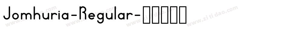 Jomhuria-Regular字体转换