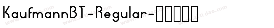 KaufmannBT-Regular字体转换