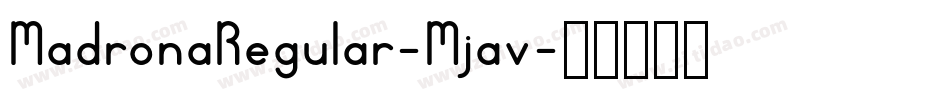 MadronaRegular-Mjav字体转换