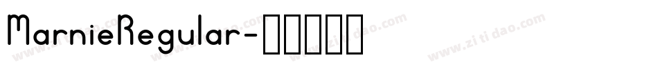MarnieRegular字体转换