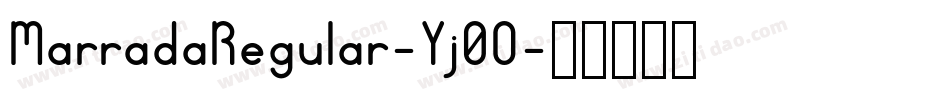 MarradaRegular-Yj0O字体转换