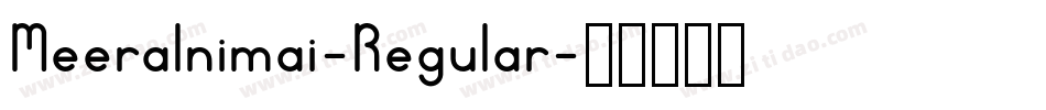 MeeraInimai-Regular字体转换