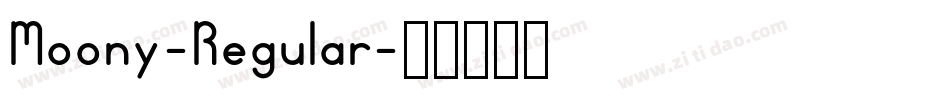 Moony-Regular字体转换