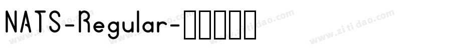 NATS-Regular字体转换