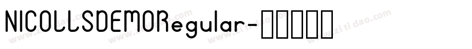 NICOLLSDEMORegular字体转换