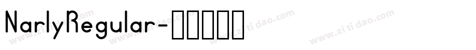 NarlyRegular字体转换