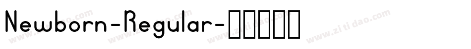 Newborn-Regular字体转换