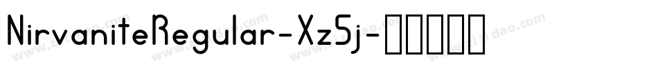 NirvaniteRegular-Xz5j字体转换