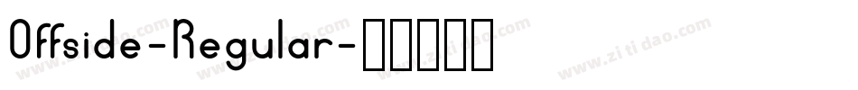 Offside-Regular字体转换