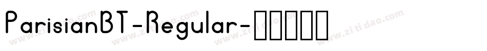 ParisianBT-Regular字体转换