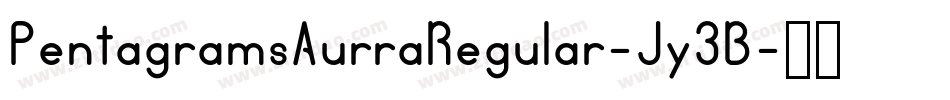 PentagramsAurraRegular-Jy3B字体转换