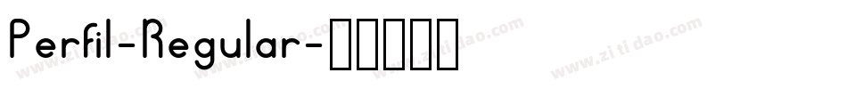 Perfil-Regular字体转换