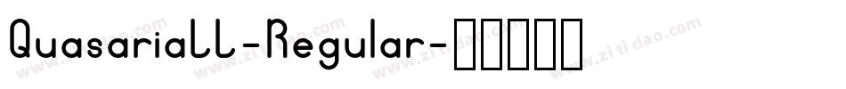 QuasariaLL-Regular字体转换