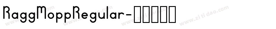 RaggMoppRegular字体转换