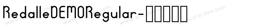 RedalleDEMORegular字体转换